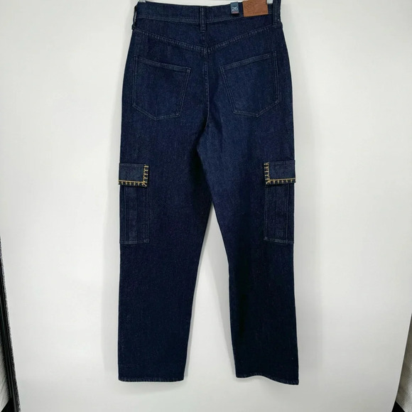 Johnny Was Alex Cargo Embroidered Jean in Trueindigo Size 26 - Picture 6 of 11